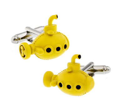 Gemelos Submarino Amarillo Cobre - Joyería Elegante para Hombre - Image 11