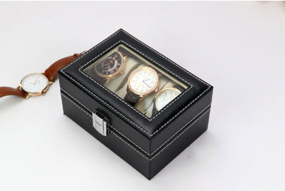 Caja Organizadora para Reloj y Joyas - Vitrina de Lujo con 3 Compartimentos - Image 9