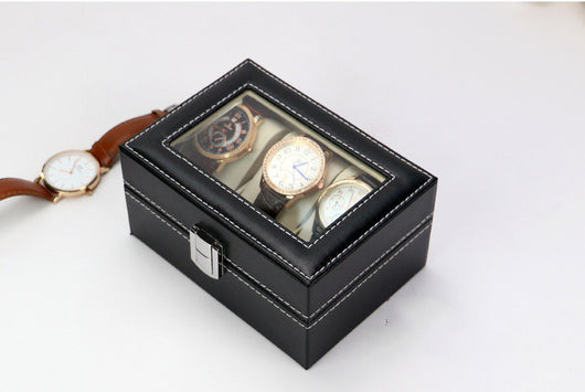 Caja Organizadora para Reloj y Joyas - Vitrina de Lujo con 3 Compartimentos - Image 9