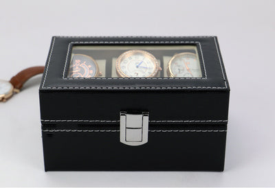 Caja Organizadora para Reloj y Joyas - Vitrina de Lujo con 3 Compartimentos - Image 12