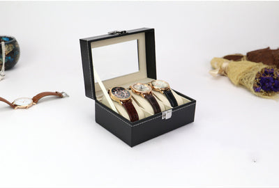 Caja Organizadora para Reloj y Joyas - Vitrina de Lujo con 3 Compartimentos - Image 13