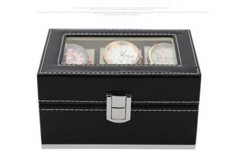 Caja Organizadora para Reloj y Joyas - Vitrina de Lujo con 3 Compartimentos - Image 3