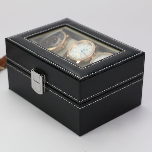 Caja Organizadora para Reloj y Joyas - Vitrina de Lujo con 3 Compartimentos - Image 2