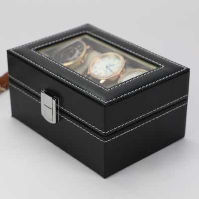 Caja Organizadora para Reloj y Joyas - Vitrina de Lujo con 3 Compartimentos - Image 2