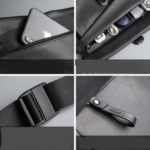 Bolsa Bandolera Impermeable de Gran Capacidad para Hombre