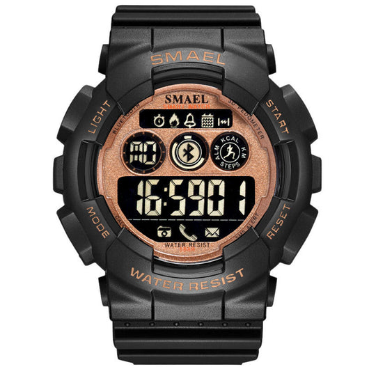 Reloj Deportivo Sumergible Japonés Multifunción con Correa de Caucho - Image 3