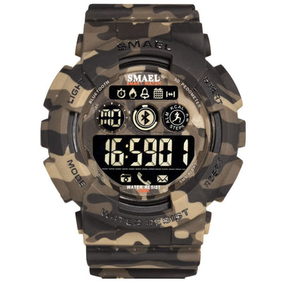 Reloj Deportivo Sumergible Japonés Multifunción con Correa de Caucho - Image 7