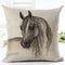 Funda de Almohada con Estampado de Caballos
