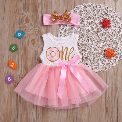 Vestido Princesa de Niña con Manga Larga y Red Tejida - Image 11