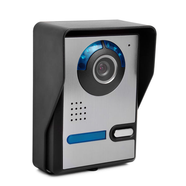 Timbre Videoportero LCD 7" Visión Nocturna HD Impermeable con Ángulo Ajustable