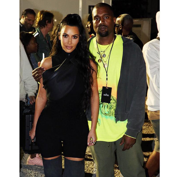Camiseta Manga Larga Estilo Graffiti Kanye