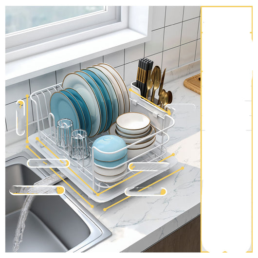Escurridor de Platos Acero Inoxidable con Repisa de Cocina - Image 9
