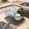 Escurridor de Platos Acero Inoxidable con Repisa de Cocina
