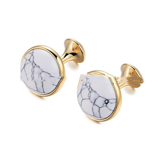 Gemelos Franceses para Hombre en Blanco con Turquesa - Image 6