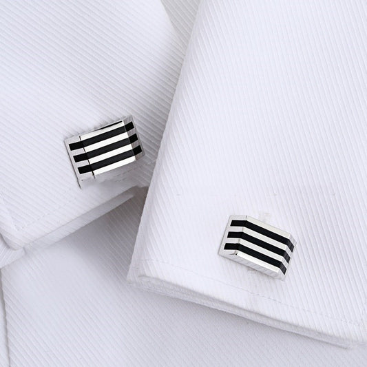 Gemelos de Ópalo Negro para Hombre - Elegancia Premium - Image 2