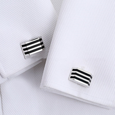 Gemelos de Ópalo Negro para Hombre - Elegancia Premium - Image 2