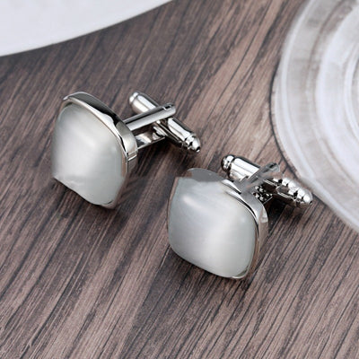 Gemelos de Negocios Ópalo para Caballero - Estilo Francés Premium - Image 10