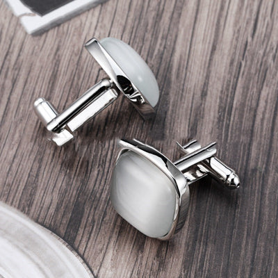 Gemelos de Negocios Ópalo para Caballero - Estilo Francés Premium - Image 5
