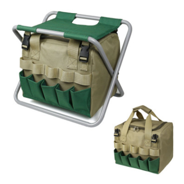 Taburete de Jardín Plegable con Bolsa Organizadora y Herramientas - Image 6