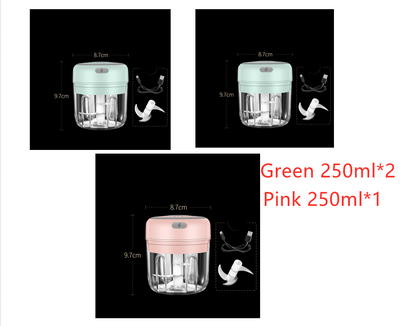 Procesador Eléctrico Mini para Alimentos y Ajo - Tritura, Pica y Mezcla - Image 3