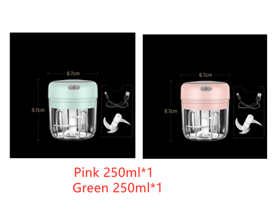 Procesador Eléctrico Mini para Alimentos y Ajo - Tritura, Pica y Mezcla - Image 15