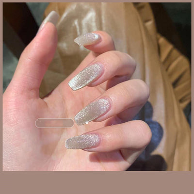 Esmalte de Uñas Efecto Ojo de Gato con Cristales de Té con Leche - Image 53