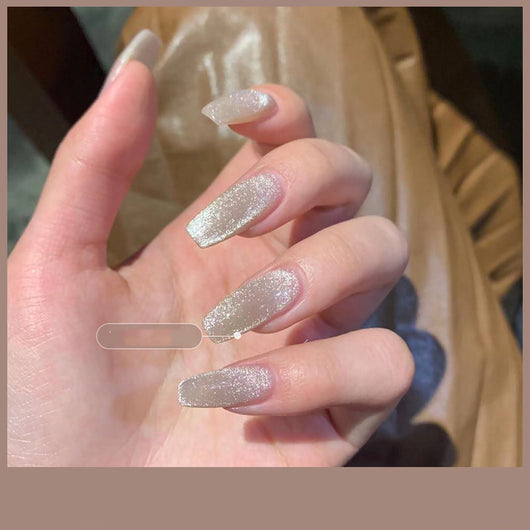 Esmalte de Uñas Efecto Ojo de Gato con Cristales de Té con Leche - Image 53