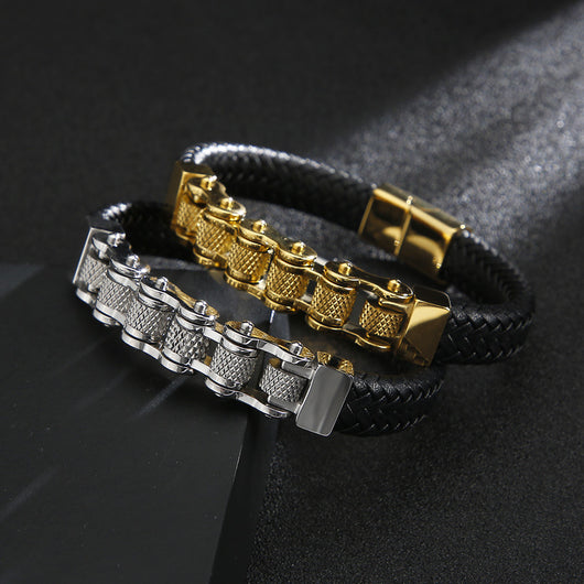Cadena de Acero Inoxidable Estilo Europeo y Americano para Hombre - Image 4