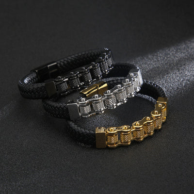 Cadena de Acero Inoxidable Estilo Europeo y Americano para Hombre - Image 3