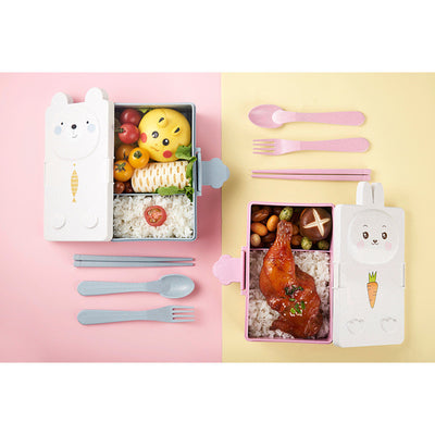 Lonchera Infantil de Fibra de Trigo con Compartimentos - Caja Bento para Niños - Image 3