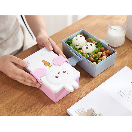 Lonchera Infantil de Fibra de Trigo con Compartimentos - Caja Bento para Niños - Image 8