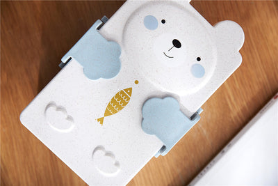Lonchera Infantil de Fibra de Trigo con Compartimentos - Caja Bento para Niños - Image 6
