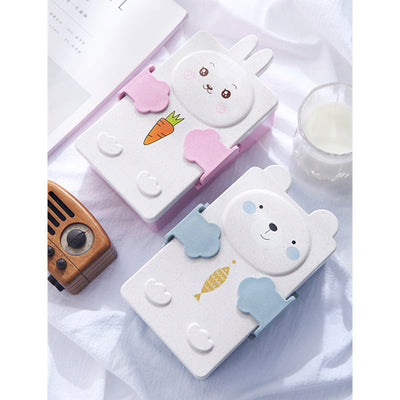 Lonchera Infantil de Fibra de Trigo con Compartimentos - Caja Bento para Niños - Image 10