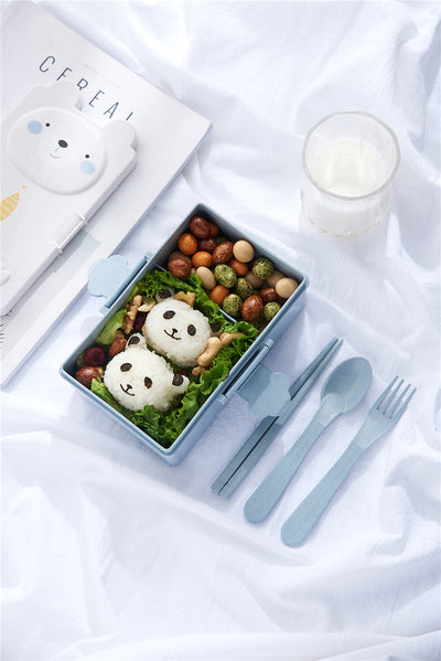 Lonchera Infantil de Fibra de Trigo con Compartimentos - Caja Bento para Niños - Image 11