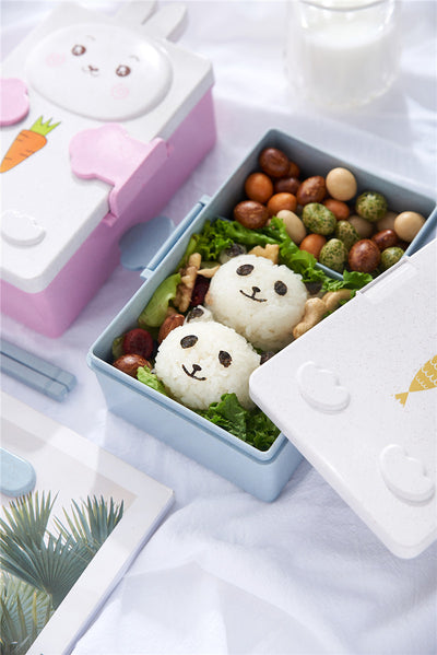 Lonchera Infantil de Fibra de Trigo con Compartimentos - Caja Bento para Niños - Image 14