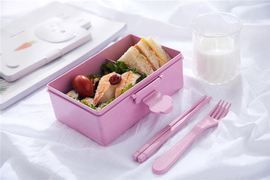 Lonchera Infantil de Fibra de Trigo con Compartimentos - Caja Bento para Niños - Image 18