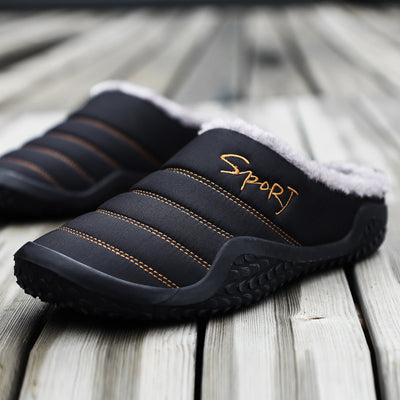 Pantuflas de Algodón para Hombre Otoño-Invierno con Suela Reforzada - Image 10