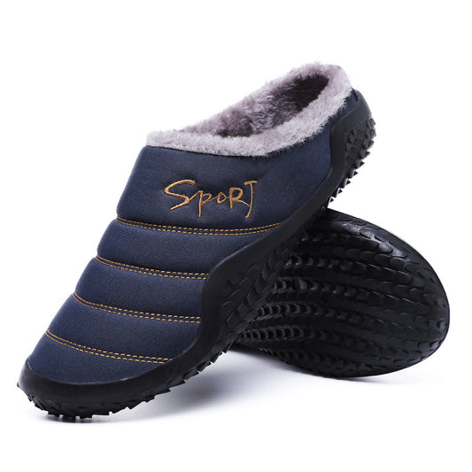 Pantuflas de Algodón para Hombre Otoño-Invierno con Suela Reforzada - Image 2