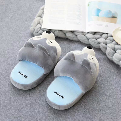 Pantuflas de Algodón con Diseño de Shiba Inu y Husky Kawaii - Image 9