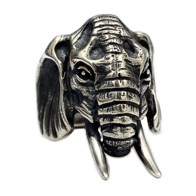 Anillo de Elefante en Plata 925 Esterlina con Personalidad Vintage - Image 10