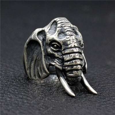 Anillo de Elefante en Plata 925 Esterlina con Personalidad Vintage - Image 3