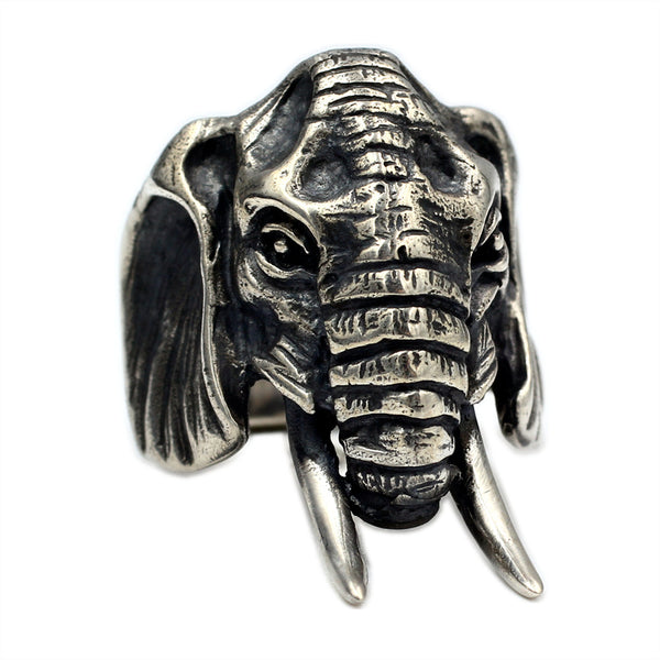 Anillo de Elefante en Plata 925 Esterlina con Personalidad Vintage - Image 5