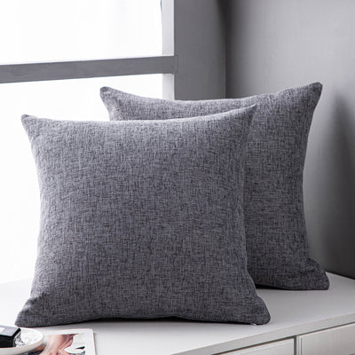 Funda de Almohada de Lino Liso para Sofá - Cojín Decorativo Sala de Estar - Image 12