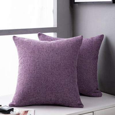 Funda de Almohada de Lino Liso para Sofá - Cojín Decorativo Sala de Estar - Image 15