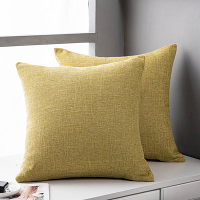 Funda de Almohada de Lino Liso para Sofá - Cojín Decorativo Sala de Estar - Image 16