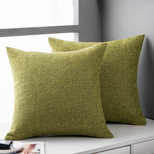 Funda de Almohada de Lino Liso para Sofá - Cojín Decorativo Sala de Estar - Image 2