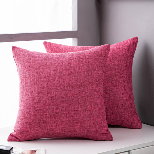 Funda de Almohada de Lino Liso para Sofá - Cojín Decorativo Sala de Estar - Image 7