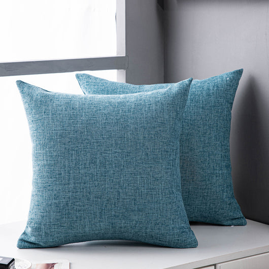 Funda de Almohada de Lino Liso para Sofá - Cojín Decorativo Sala de Estar - Image 6