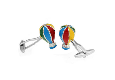 Gemelos de Globo Aerostático Esmaltado en Cobre Multicolor - Image 2