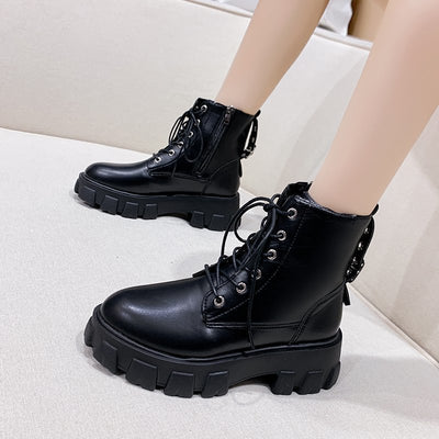 Botas Motociclista para Mujer - Estilo Otoño Invierno - Image 8